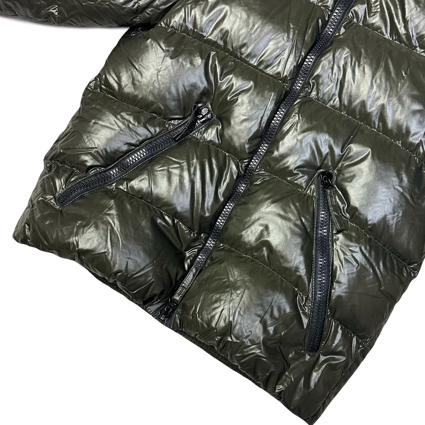 Duvetica Puffer Jacket In Khaki Green (M)