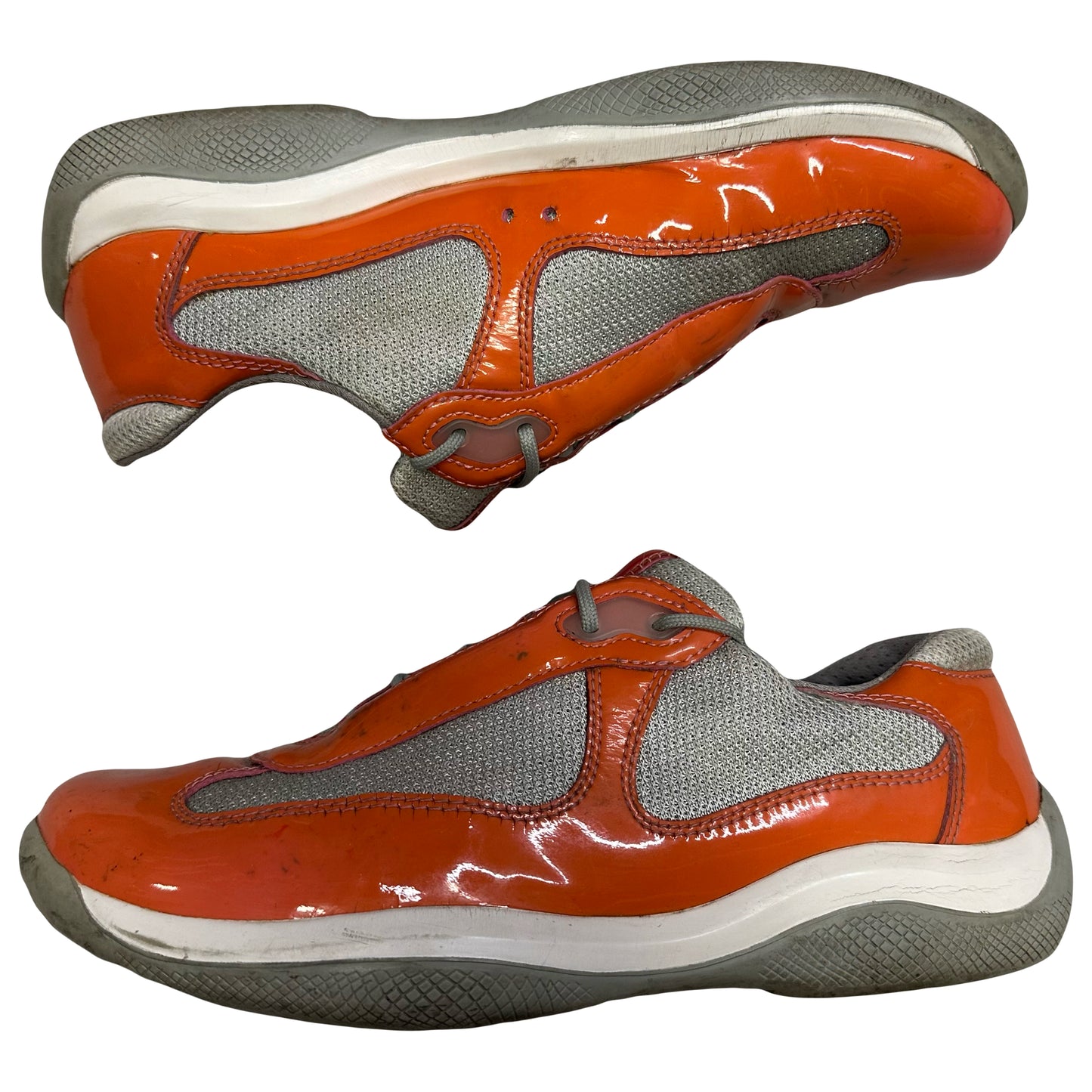 Prada America’s Cup Sneakers In Salmon Pink ( 6.5UK / 7.5US )
