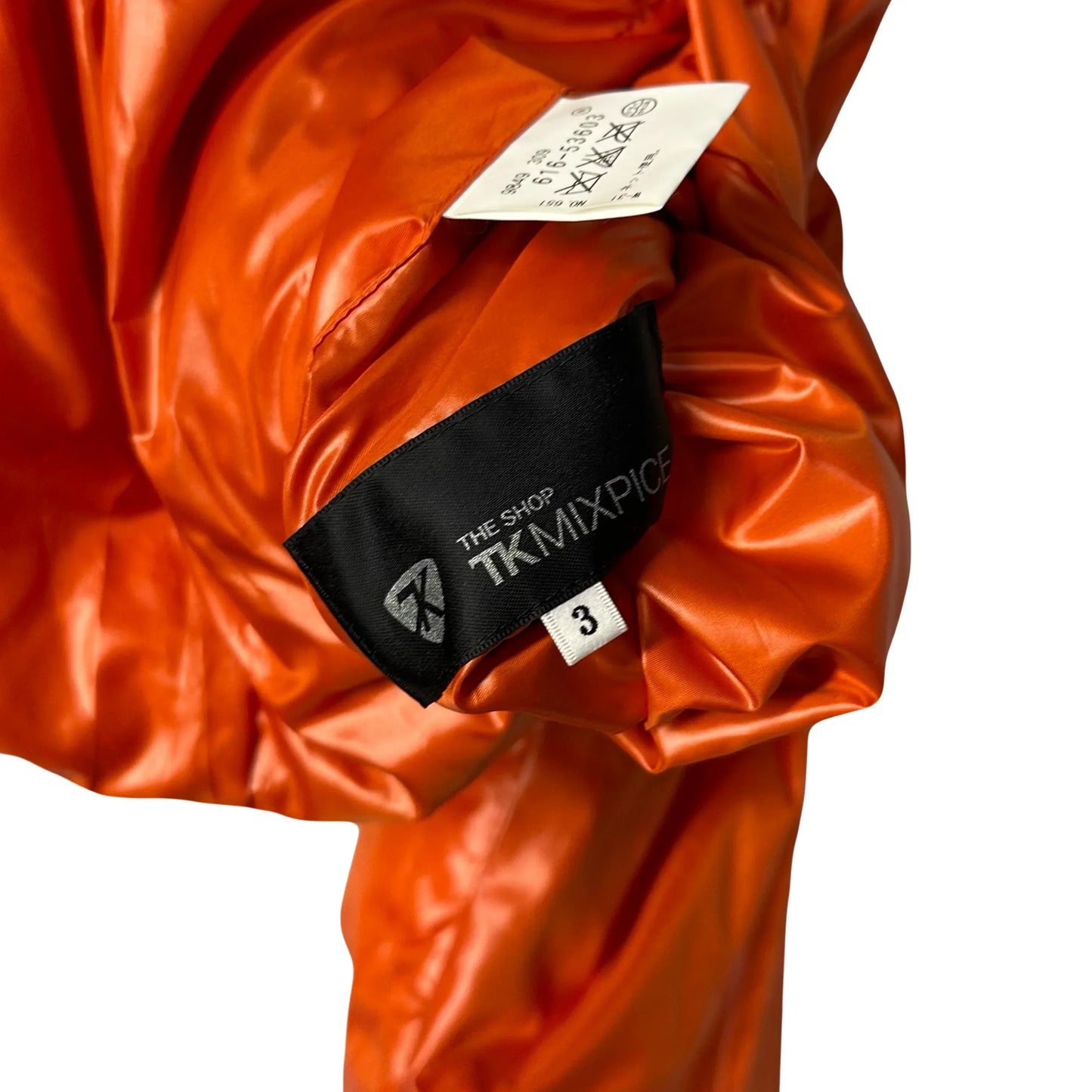 Takeo Kikuchi Diamond Stitch Reversible Puffer Jacket In Blue & Orange (M)