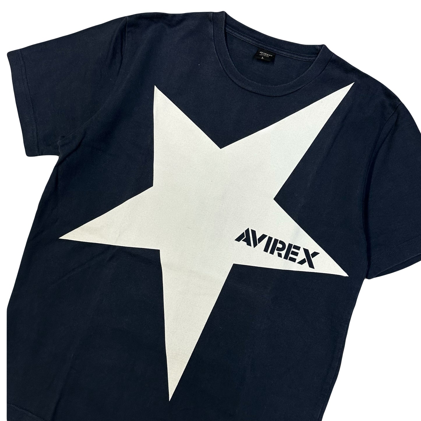 Avirex Star T-Shirt In Navy ( L )