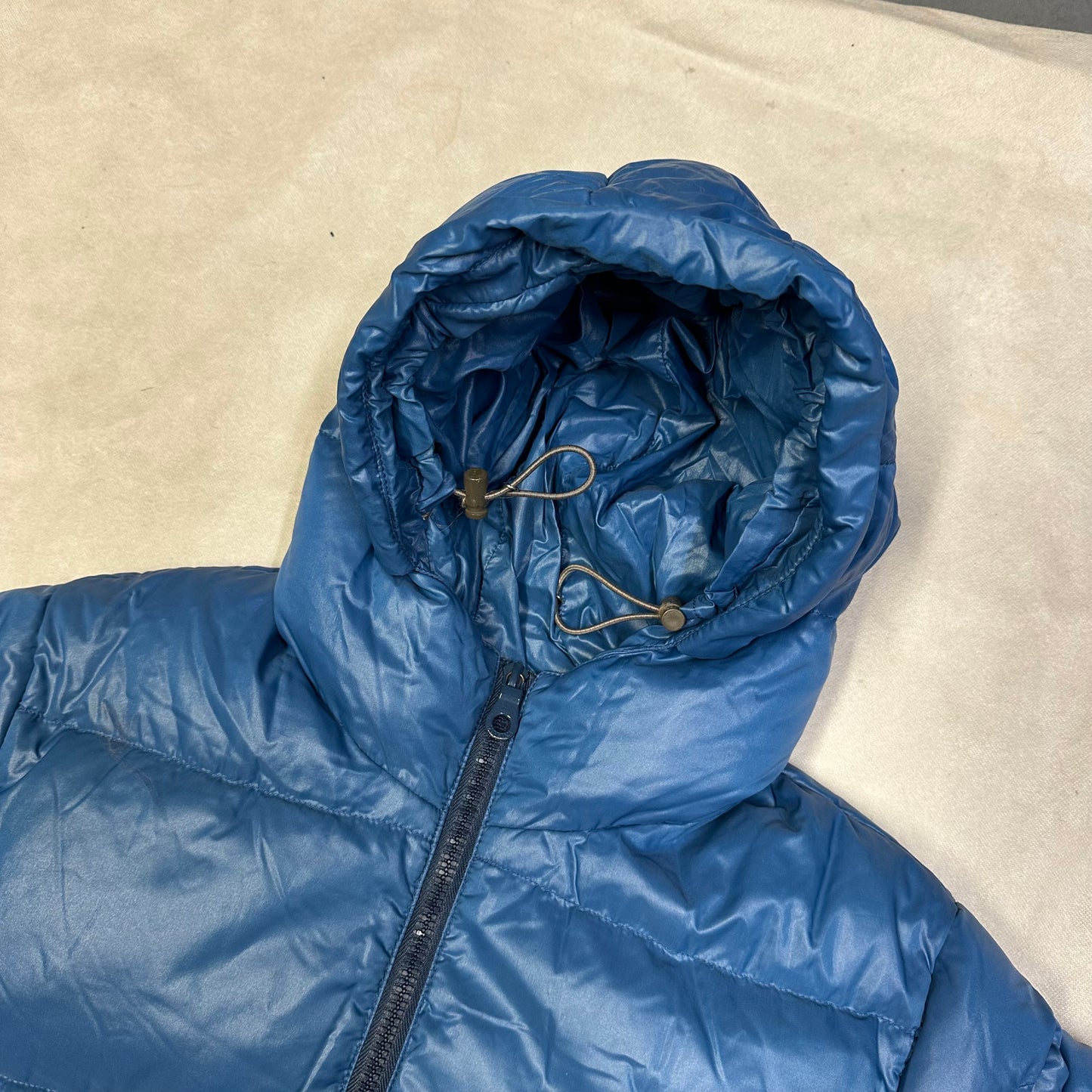 Duvetica Fur Hood Puffer Jacket In Blue ( S )