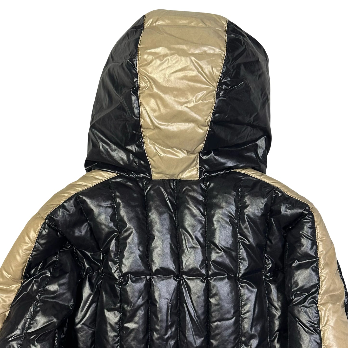 Duvetica Puffer Jacket In Black & Beige ( S )