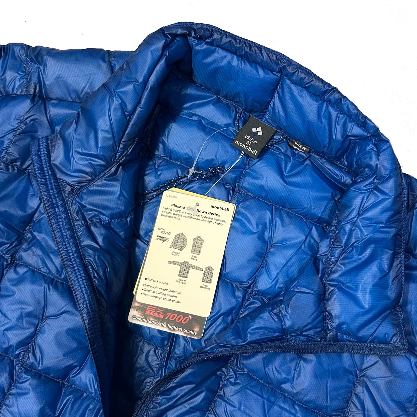 Montbell Plasma 1000 Alpine Down Parka Puffer Jacket In Blue ( USA/ EUR M )
