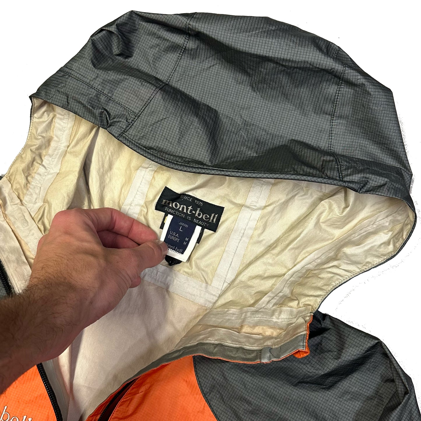 Montbell Gore-Tex Jacket In Orange & Black ( L )