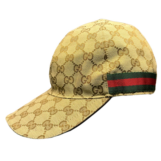 Gucci Monogram Cap In Tan (XL)