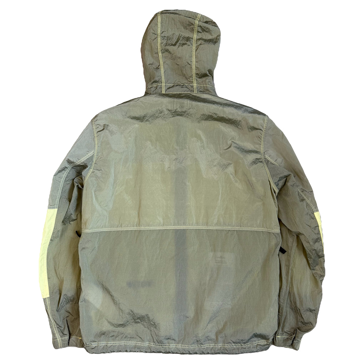 Stone Island SS/19 Nylon Metal Watro Ripstop Jacket In Khaki Green (XL)