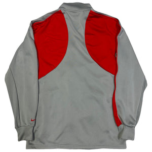 Nike 2000s Nylon Tracksuit In Grey & Red ( M / L )