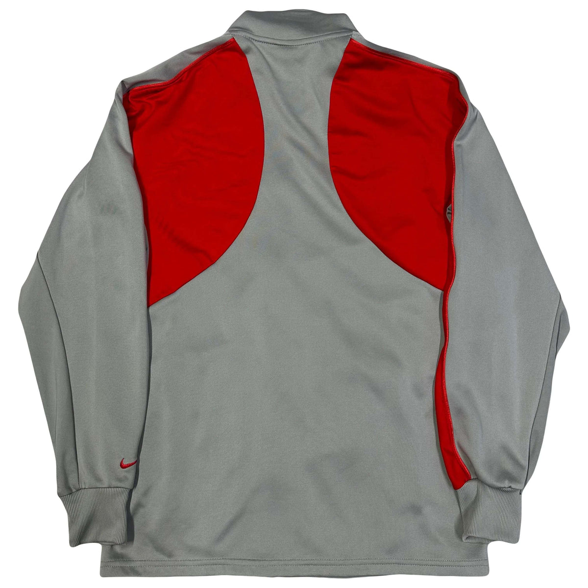 Nike 2000s Nylon Tracksuit In Grey & Red ( M / L ) - 1036 Emporium