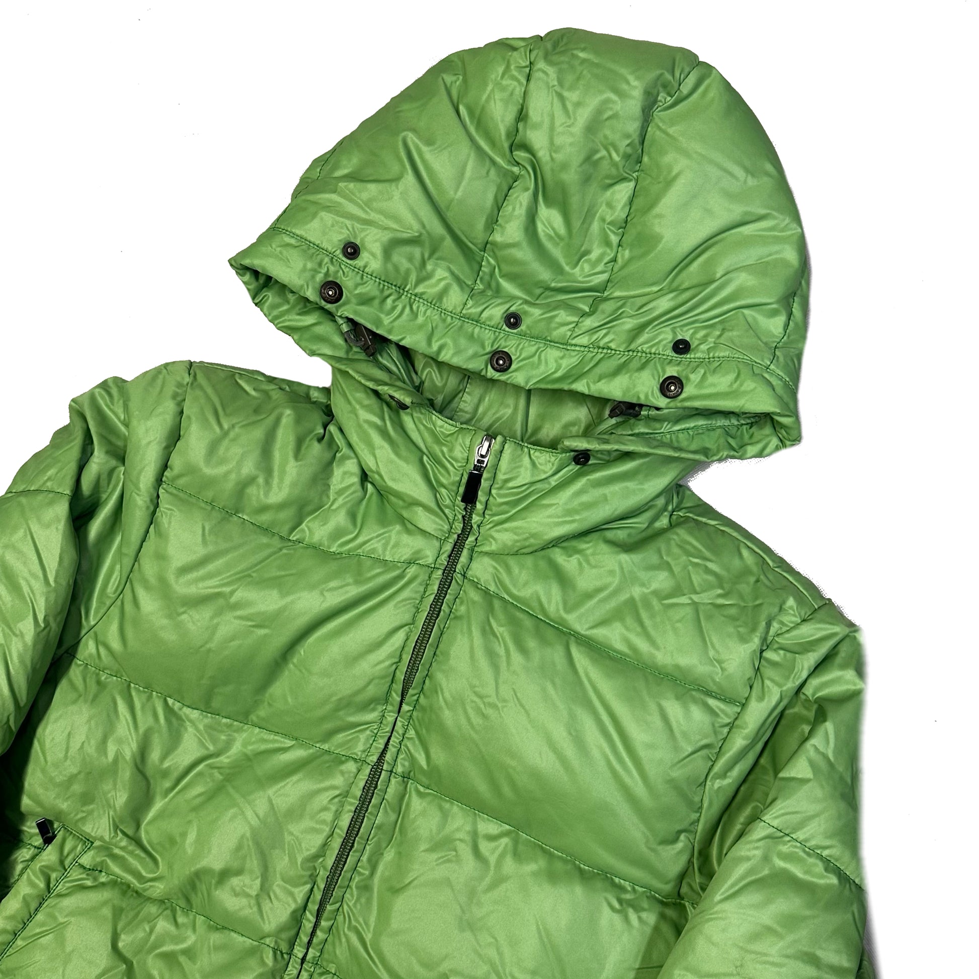 Duvetica Fur Hood Women’s Puffer Jacket In Green ( M ) - 1036 Emporium