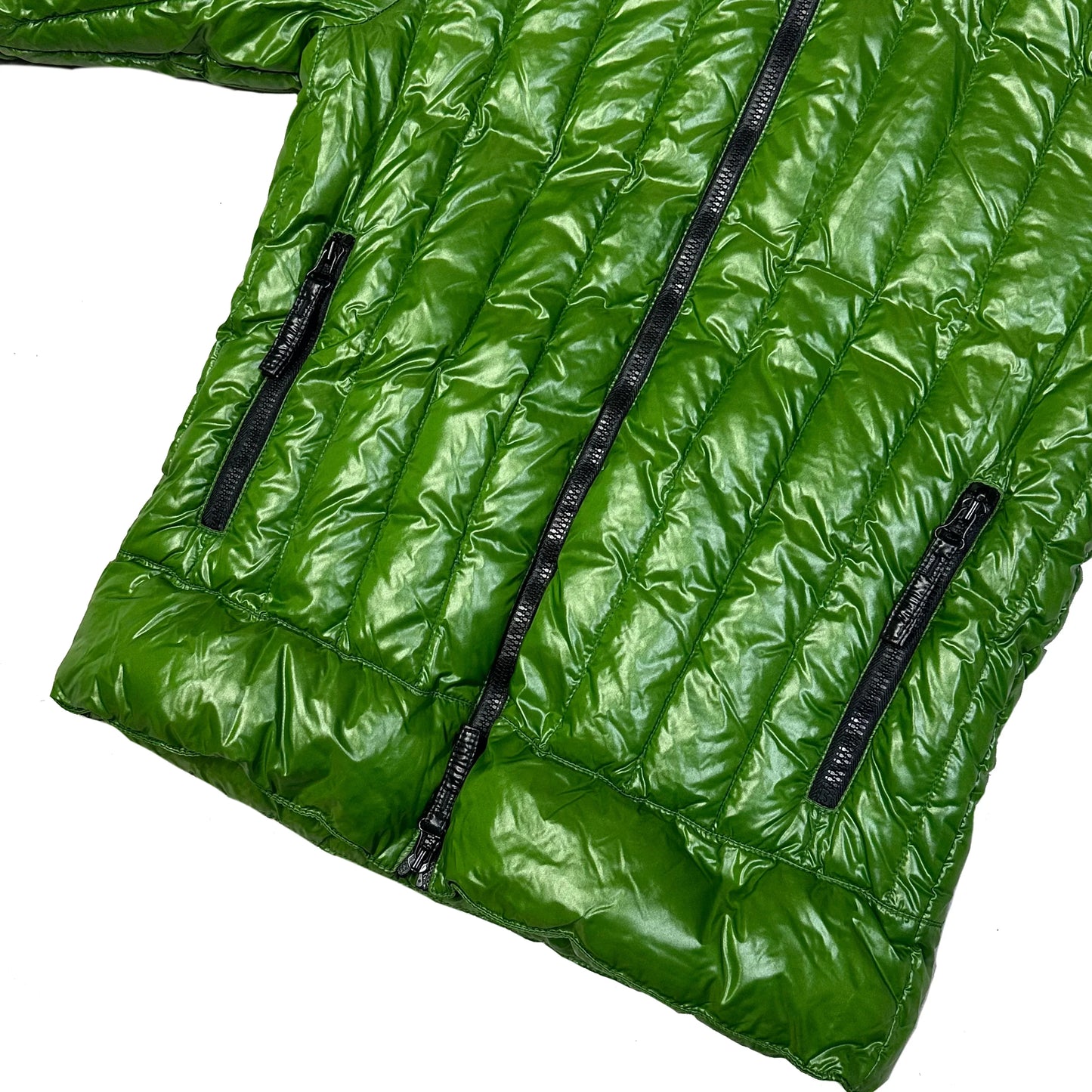 Duvetica Puffer Jacket In Green & Black ( L )