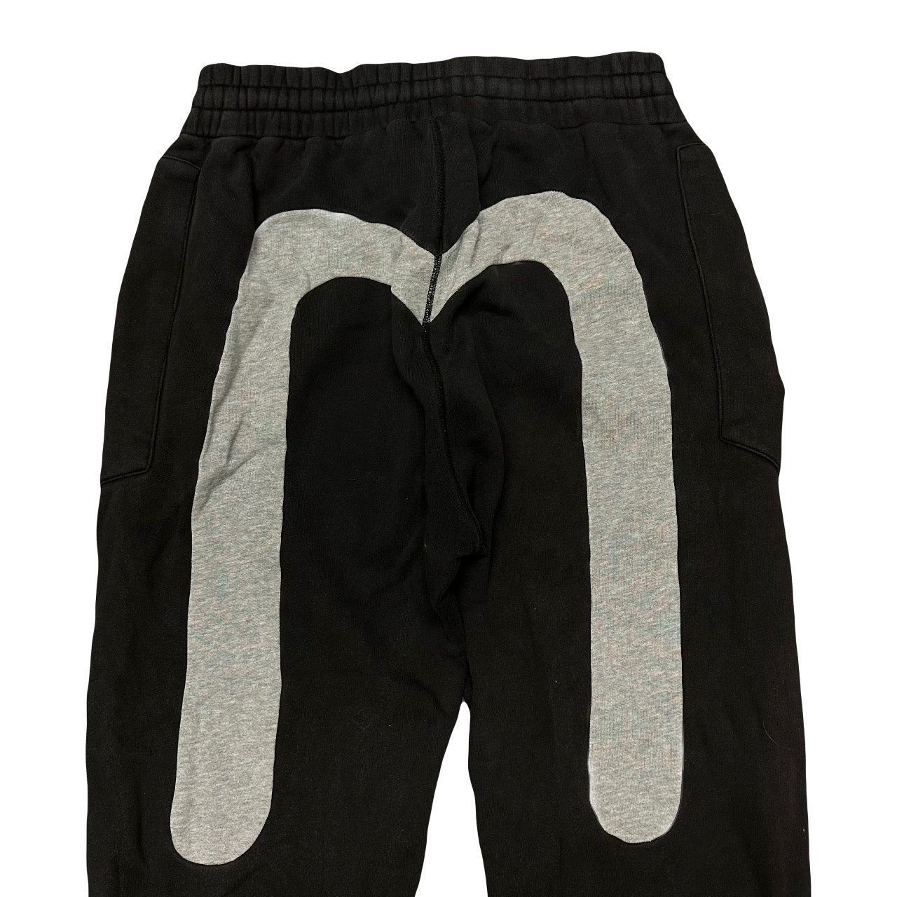 Evisu Joggers In Black With Grey Daicock ( XL )