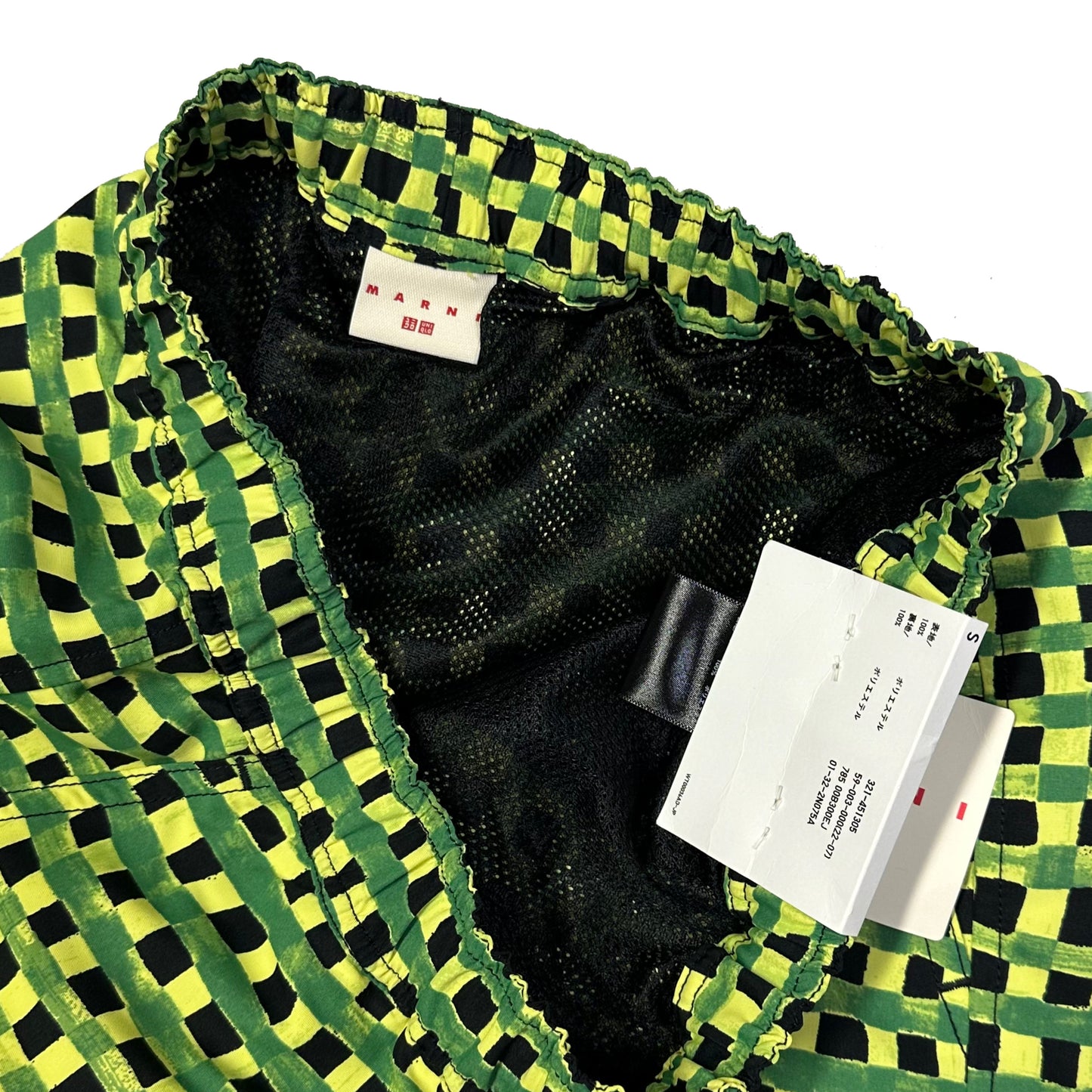 Uniqlo X Marni Check Shorts In Green ( S )