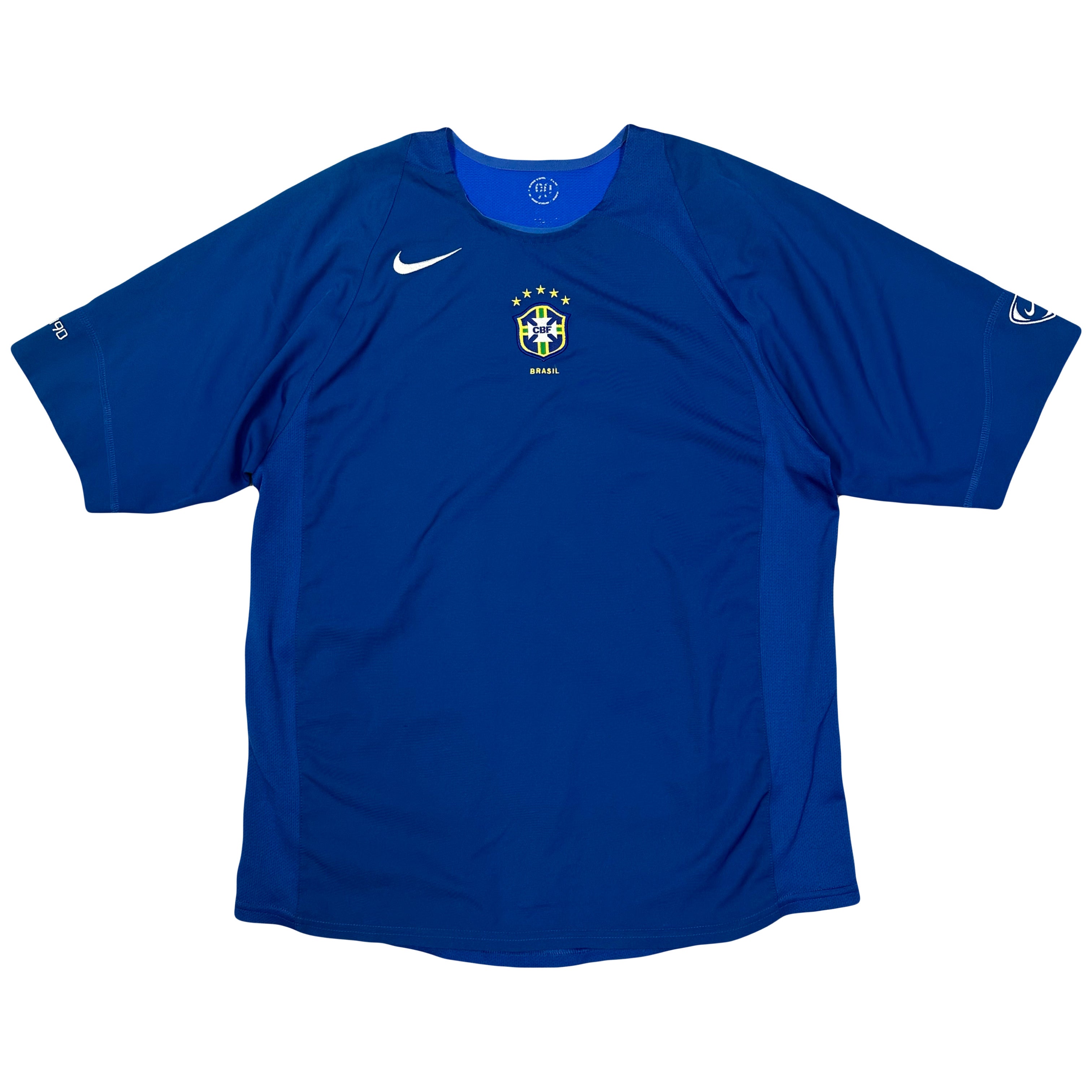 Nike 2004 Brazil Shirt In Blue ( M )