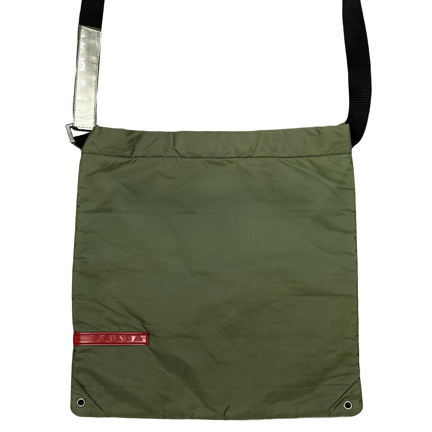 Prada Sport Side Bag In Khaki Green