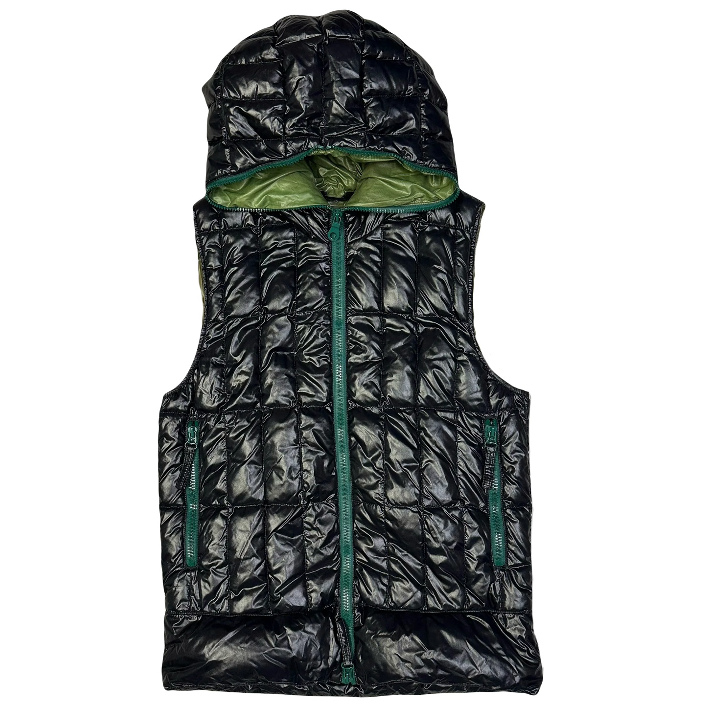 Duvetica Hooded Puffer Gilet In Black (S)