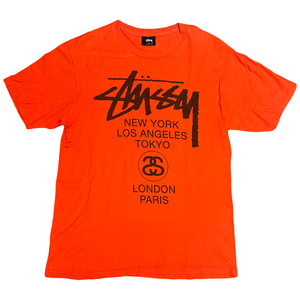 Stüssy Spellout T-Shirt In Orange ( M )