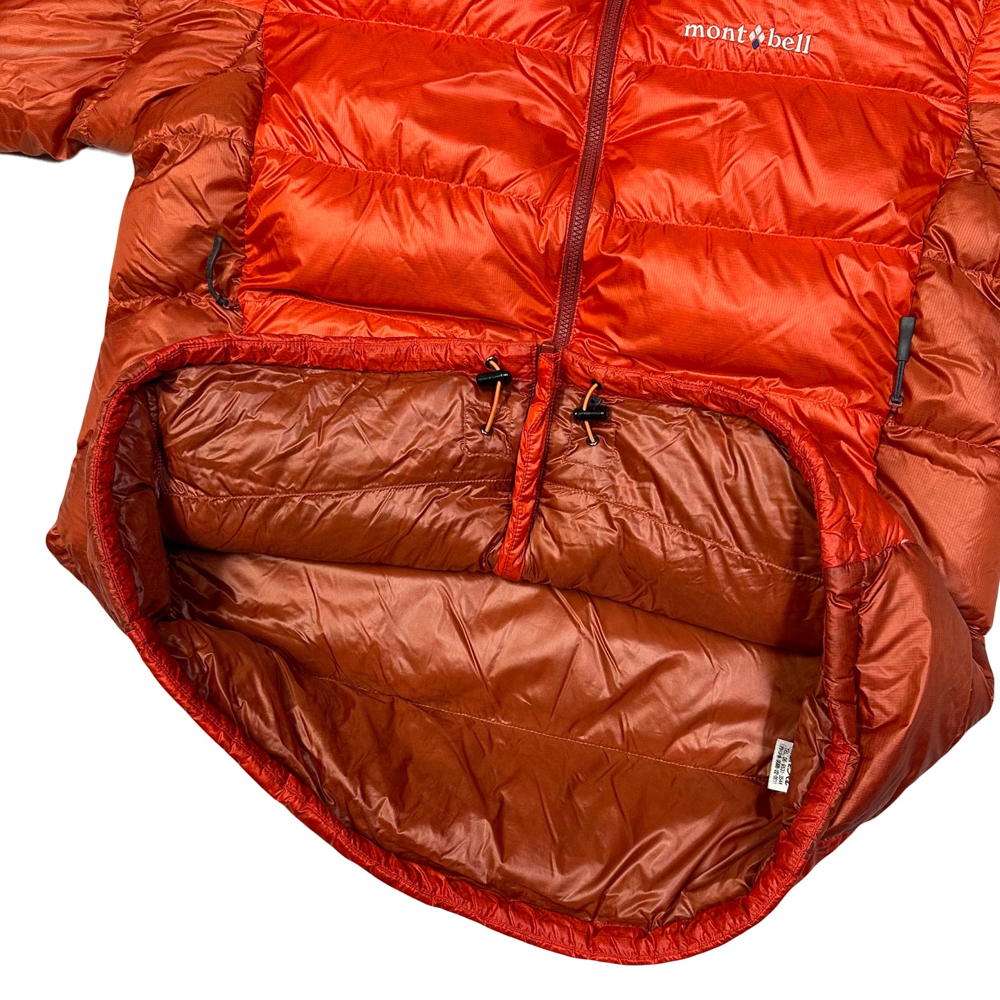 Montbell Puffer Jacket In Orange & Red ( L )