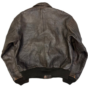 Avirex A-2 Leather Jacket In Brown ( S )