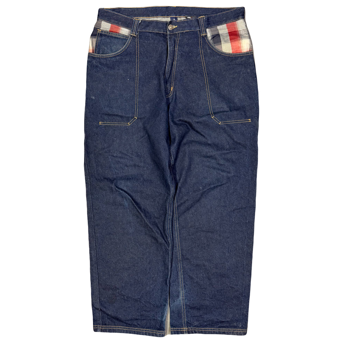 Akademiks Plaid Pocket Jeans (W38)