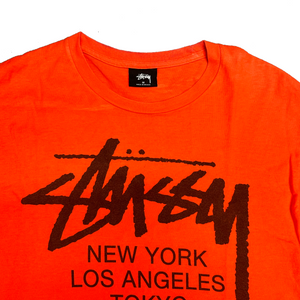 Stüssy Spellout T-Shirt In Orange ( M )