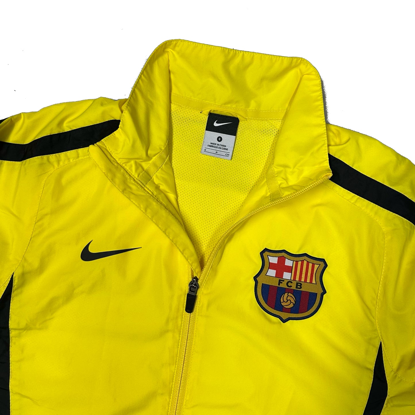 Nike 2010/11 Barcelona Tracksuit In Black & Yellow ( S )