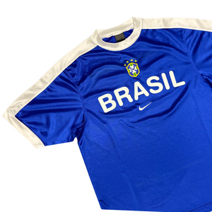 Nike Brazil 2002 Training Shirt In Blue ( S )