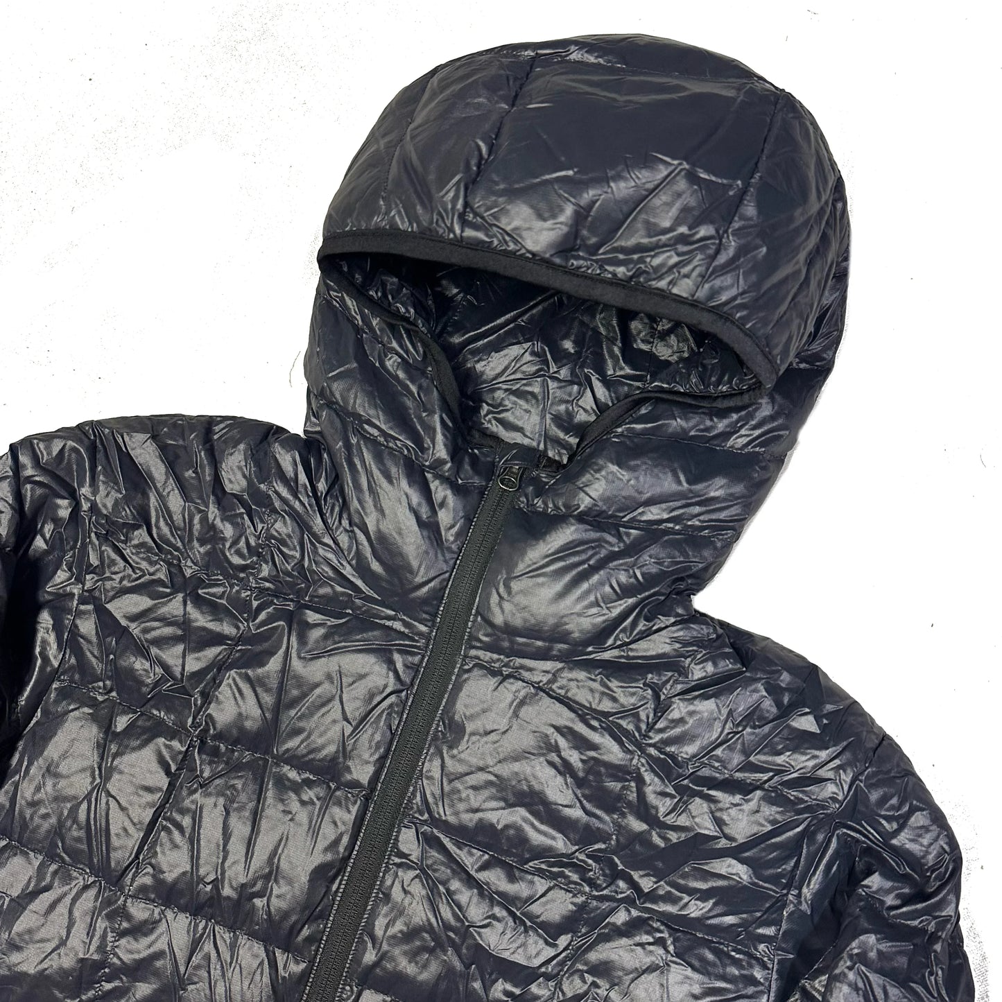 Camp 7 Square Stitch Puffer Jacket In Black (XL)