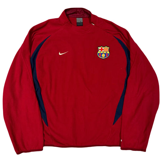 Nike Barcelona 2002 Fleece Pullover In Red ( L )
