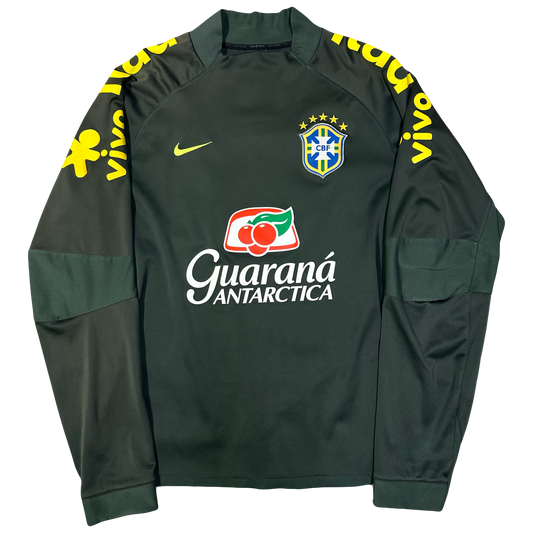 Nike Brazil 2014/15 Training Sweatshirt In Green ( XL ) - 1036 Emporium