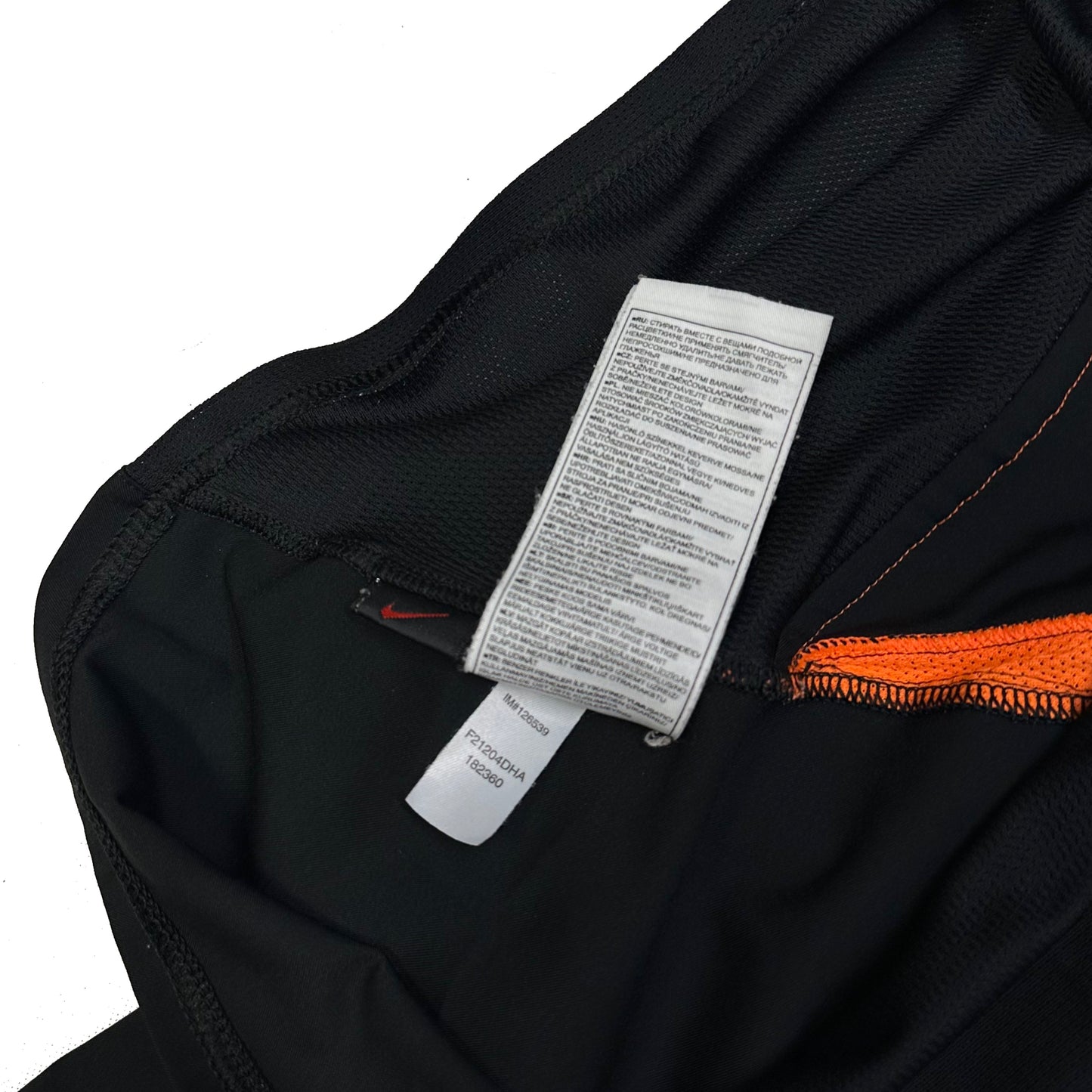 Nike Netherlands 2002 Shirt In Black & Orange ( S )