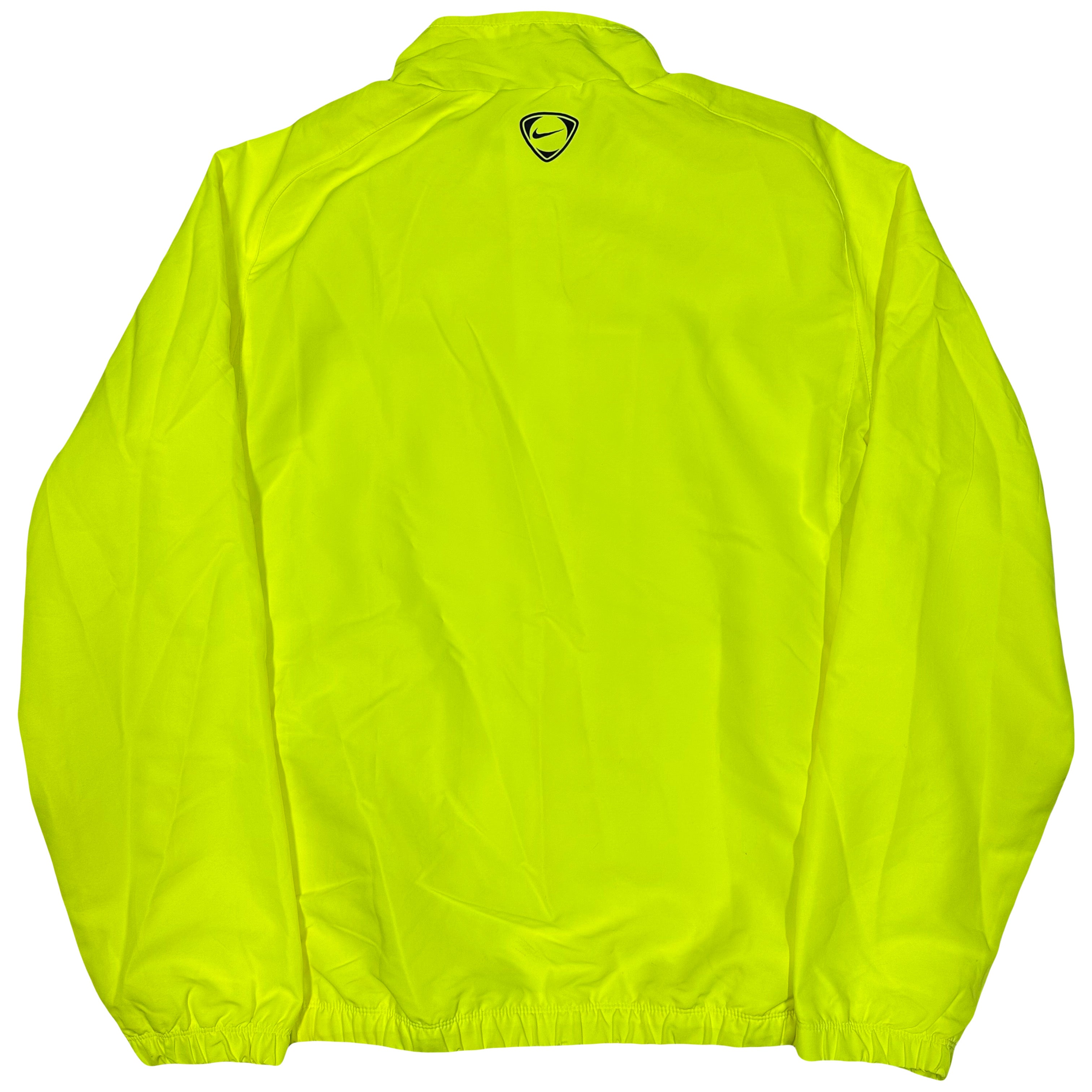 Nike Barcelona 2010/11 Tracksuit Top In Fluorescent Green ( XL )