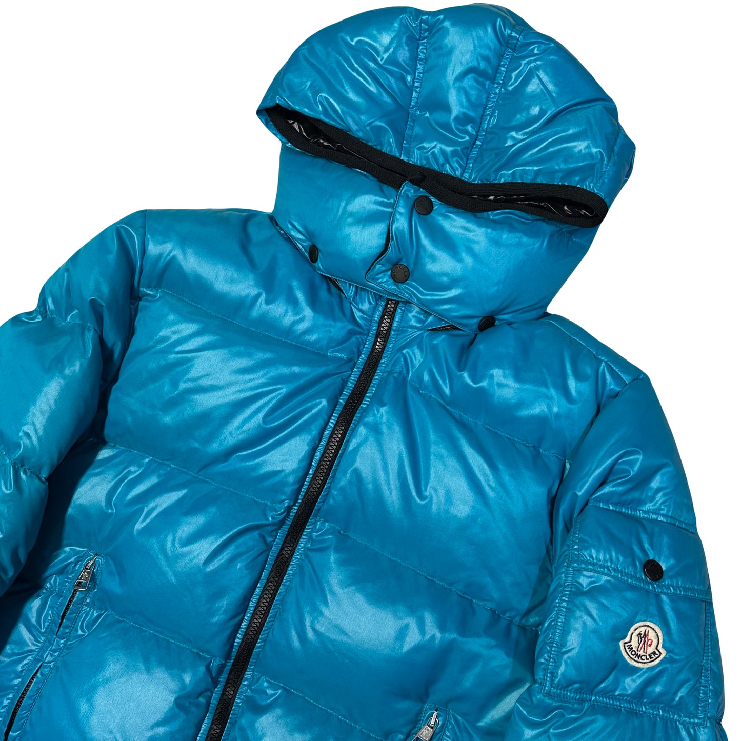 Moncler Maya Puffer Jacket In Blue ( S )