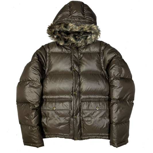 Takeo Kikuchi Puffer Jacket & Gilet With Fur Hood ( L )
