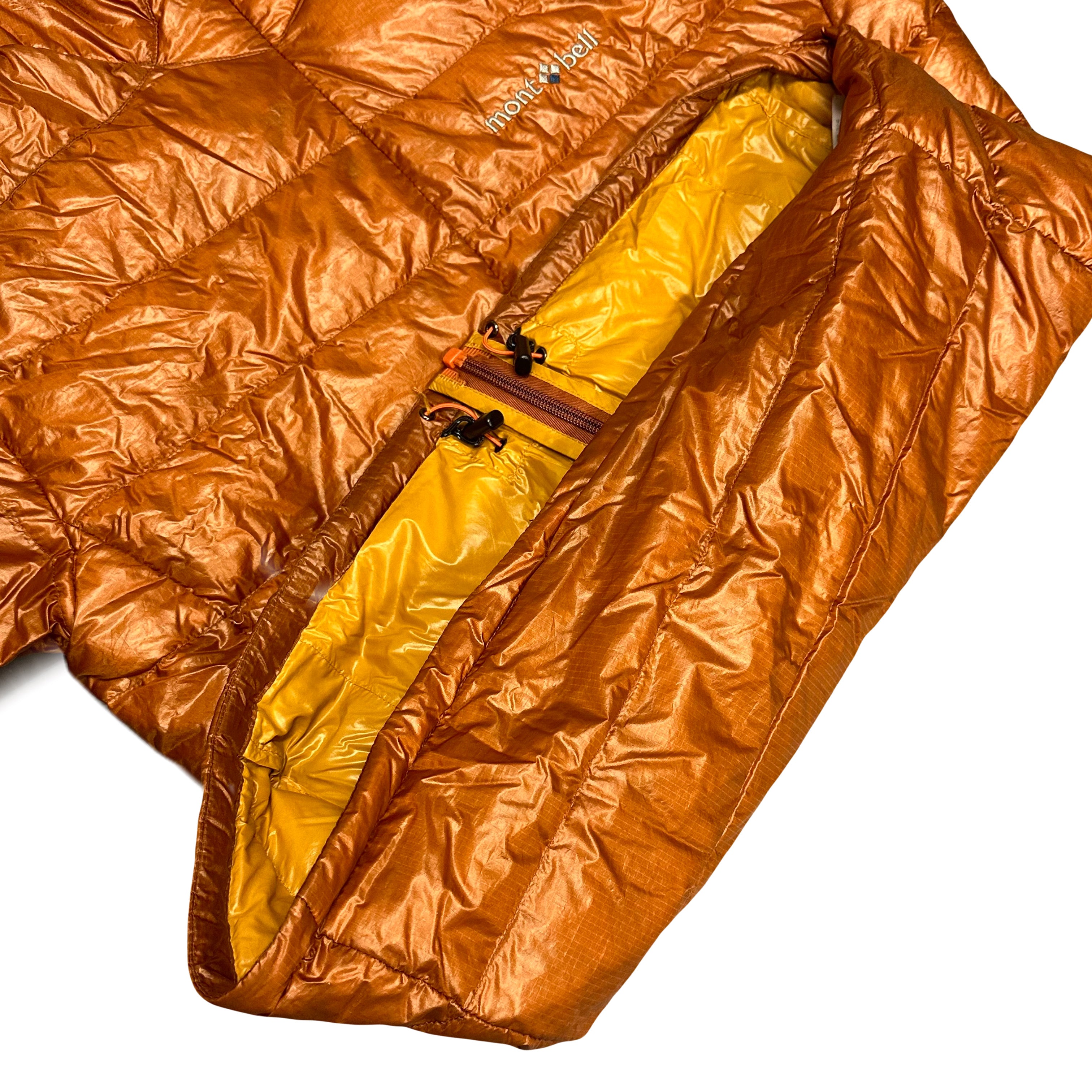 Montbell Down Puffer Jacket In Burnt Orange ( M )
