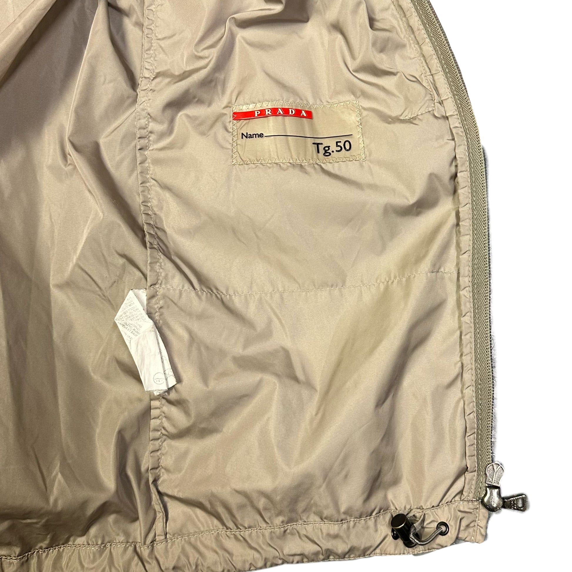 Prada Sport Jacket In Red & Beige ( L ) - 1036 Emporium