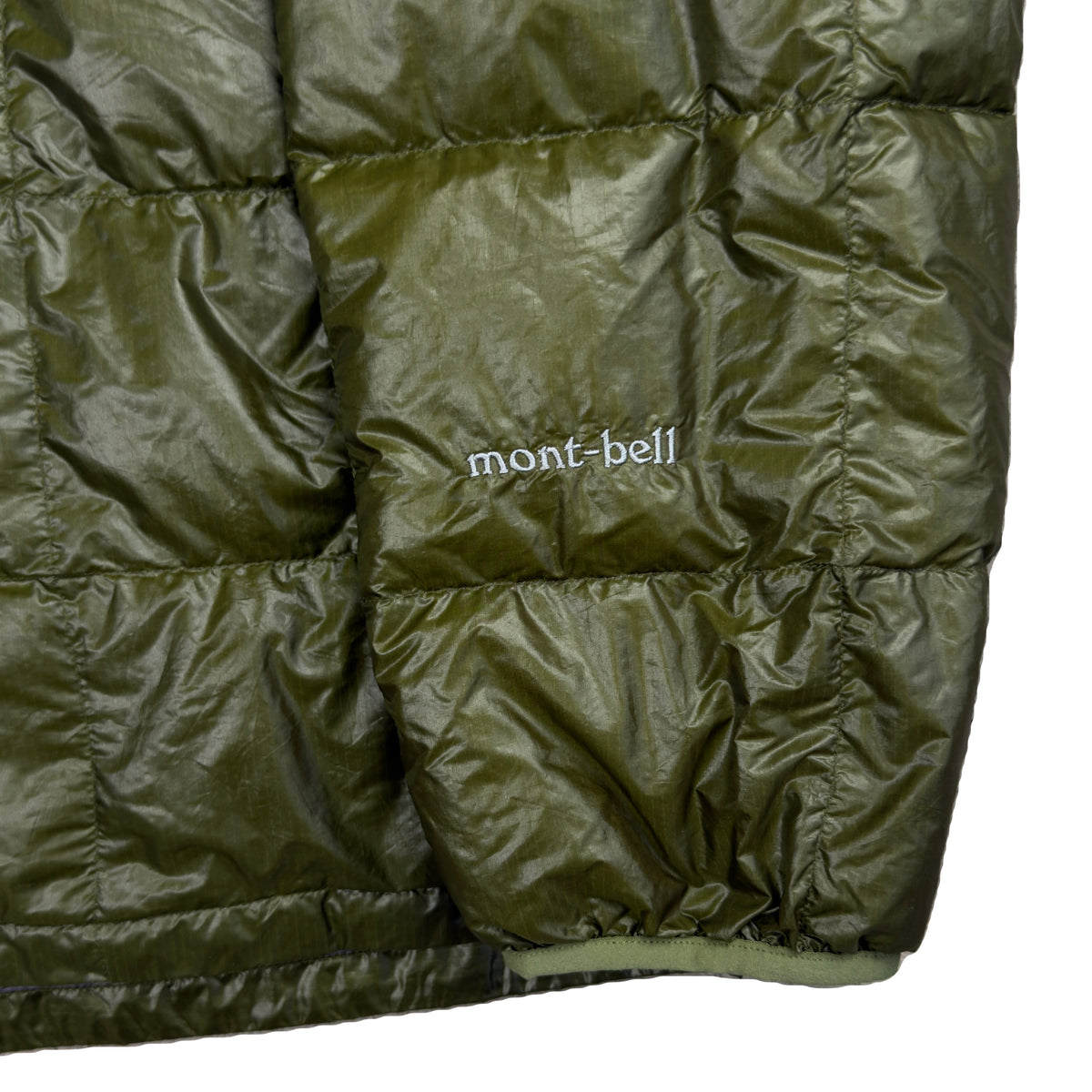 Montbell Superior Down Parka Puffer Jacket In Khaki Green (XL)