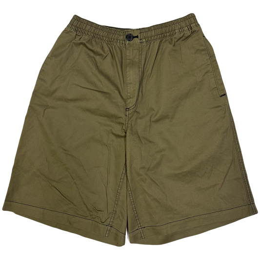 Uniqlo X Marni Wide Fit Shorts In Olive Green ( S )