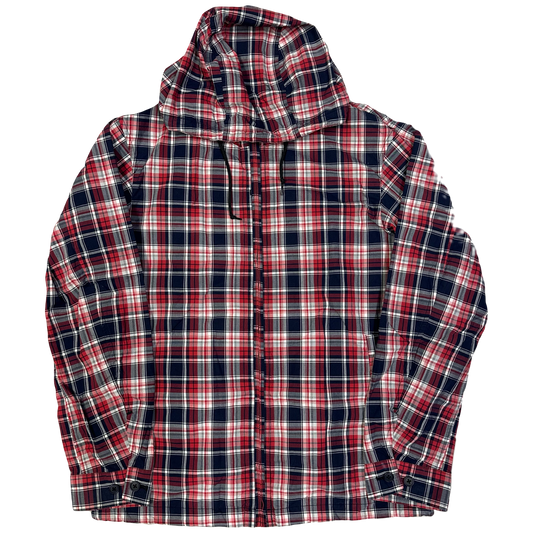 Uniqlo Japan Plaid Jacket In Red & Black ( M )