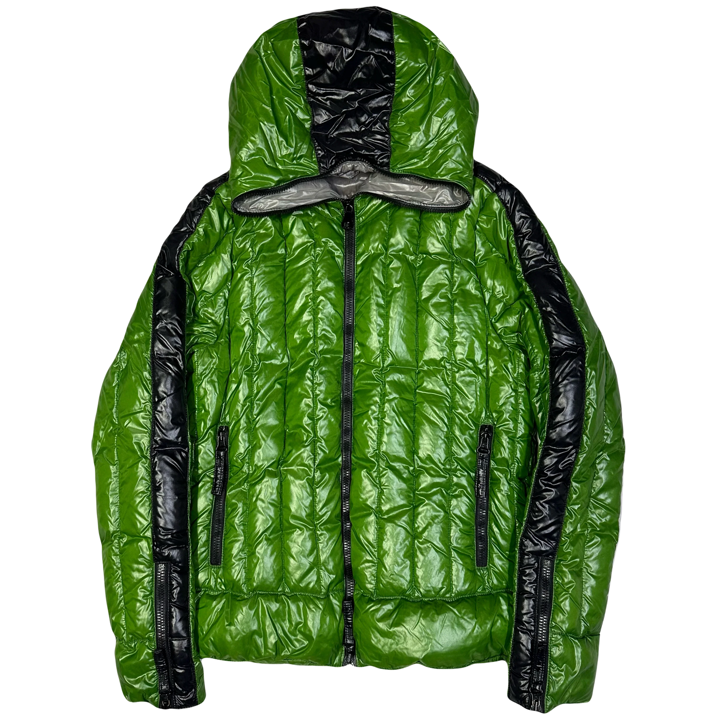 Duvetica Puffer Jacket In Green & Black ( L )