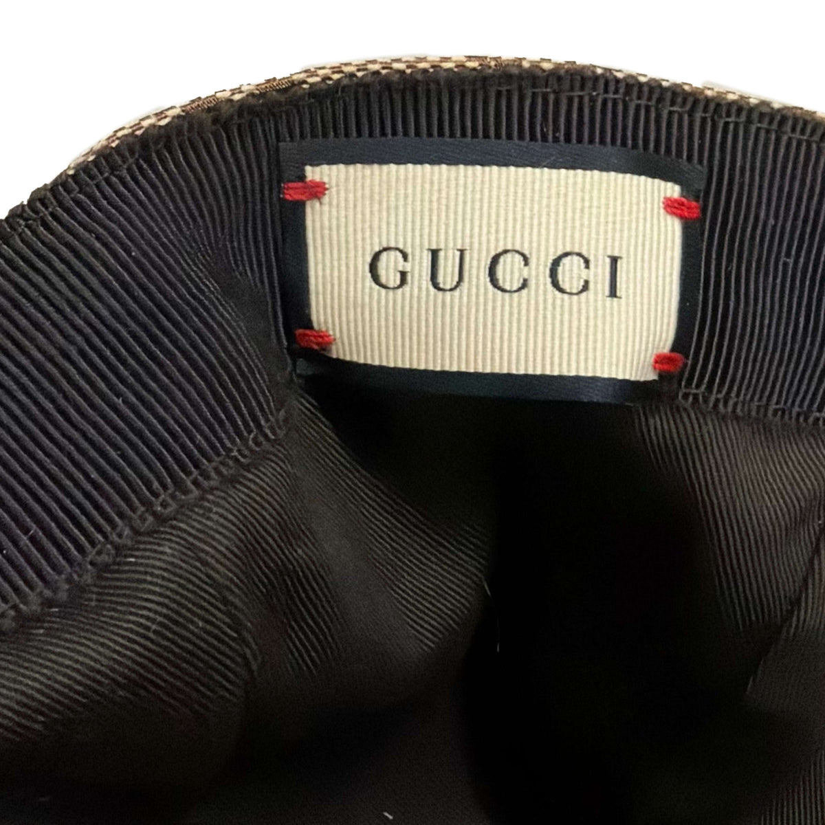 Gucci Monogram Cap In Tan (L)
