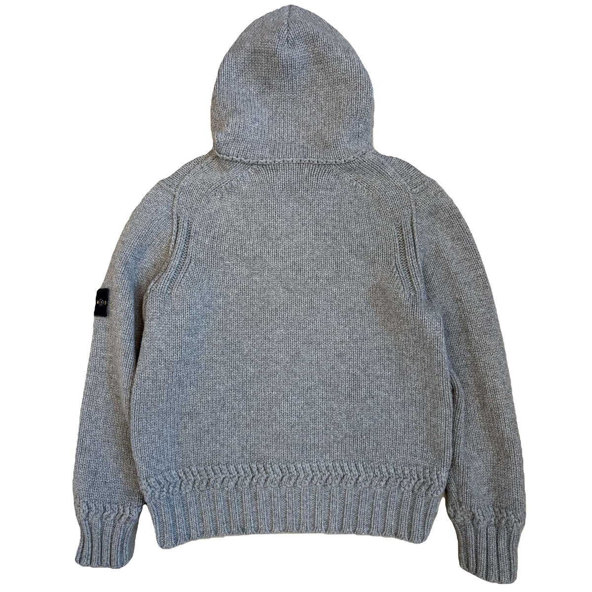 Stone Island AW/08 Heavy Knit Hoodie In Grey (M)