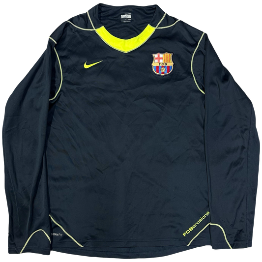 Nike Barcelona 2007/08 Longsleeve Shirt In Navy ( S )