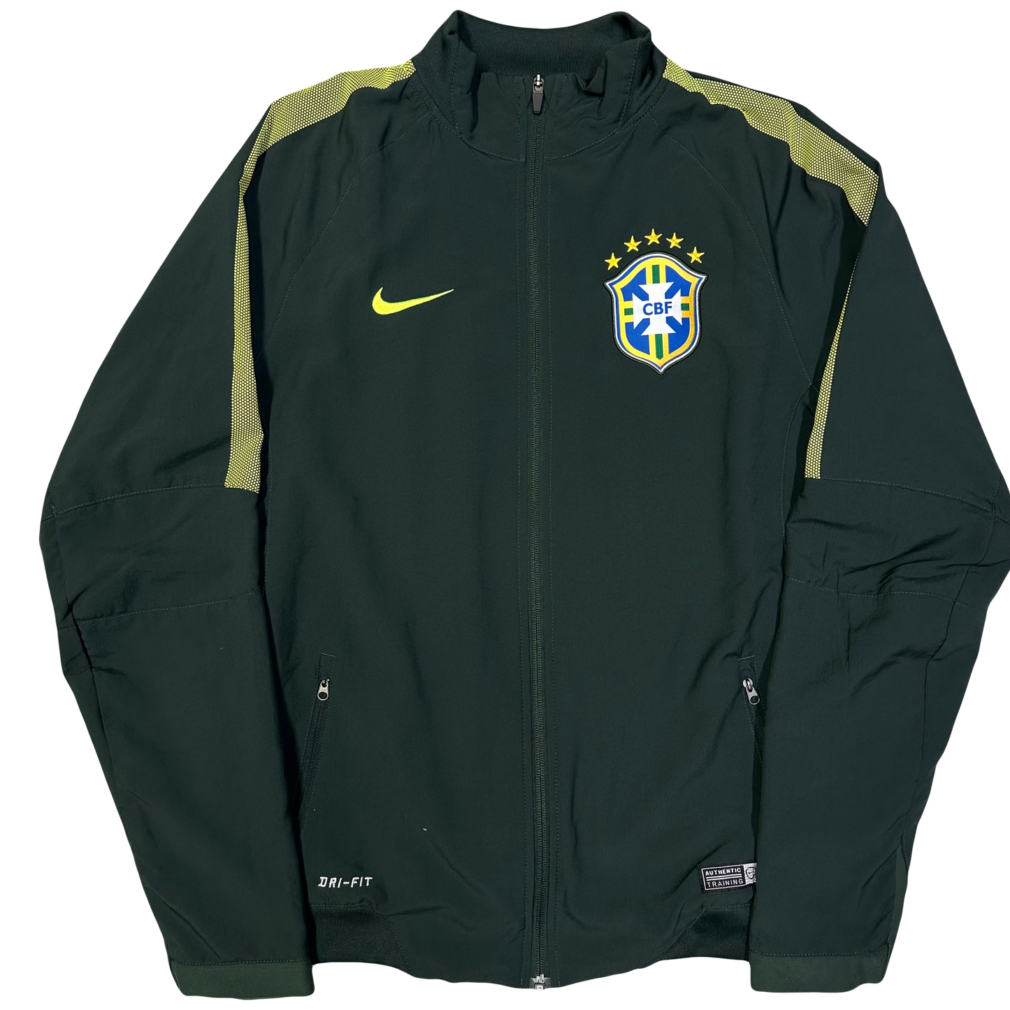 Nike Brazil 2014/15 Tracksuit In Green ( M )
