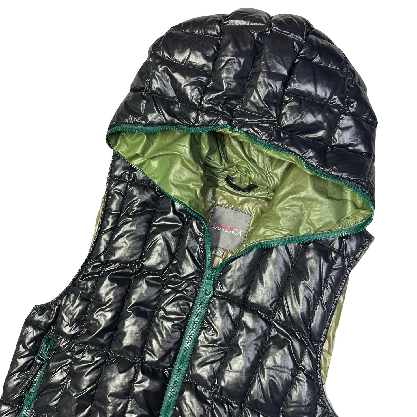 Duvetica Hooded Puffer Gilet In Black (S)