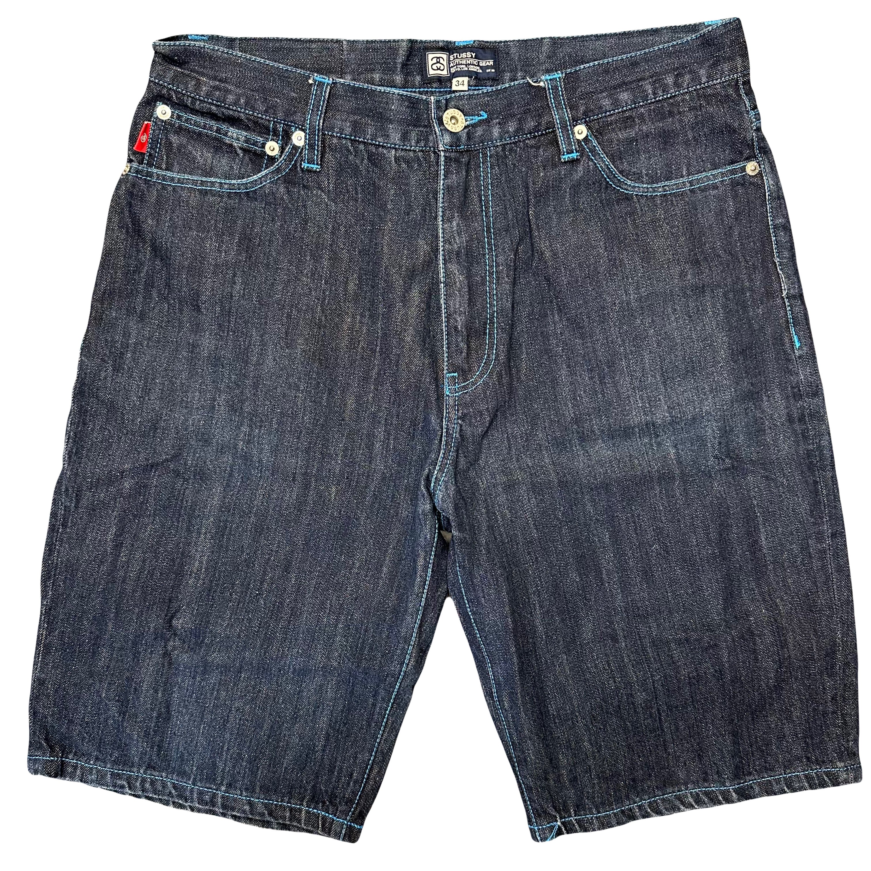 Stüssy Spellout Jorts With Blue Print ( W34 )