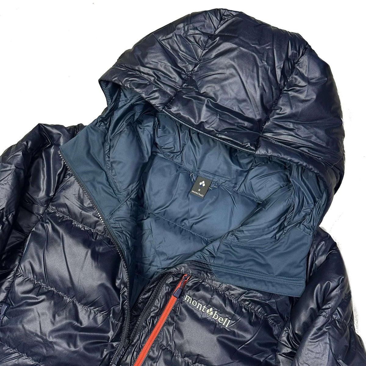 Montbell Alpine Down Parka Puffer Jacket In Navy Blue (M)