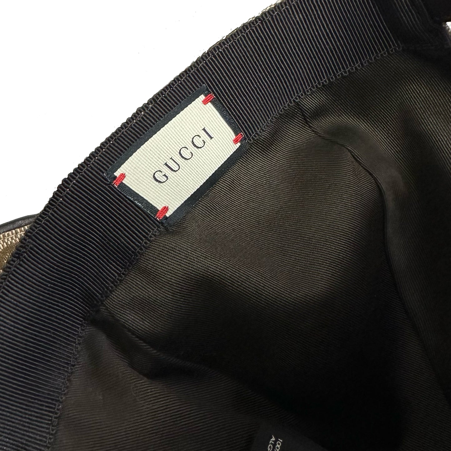 Gucci Monogram Cap In Tan ( S )
