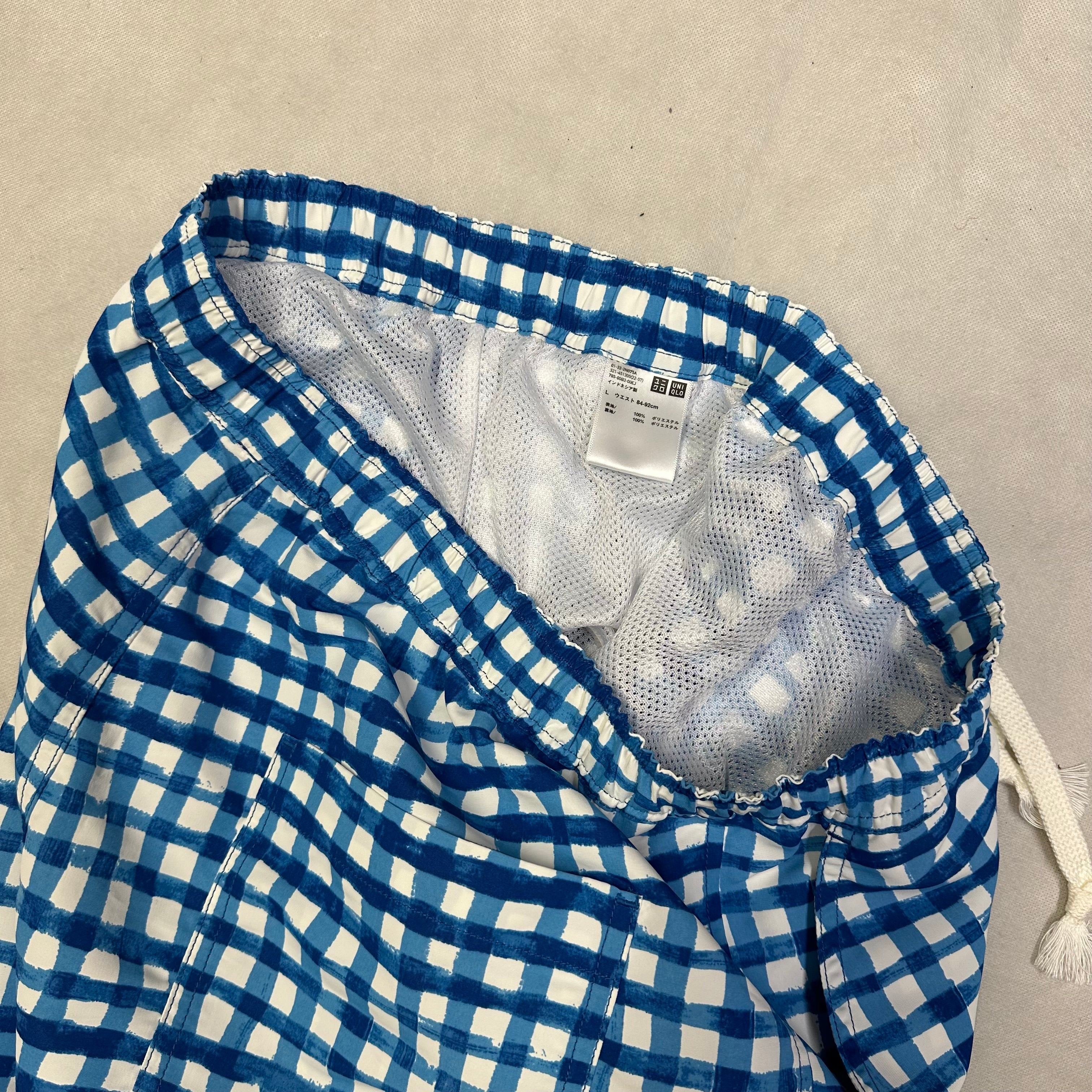 Uniqlo X Marni Check Shorts In Blue ( L )