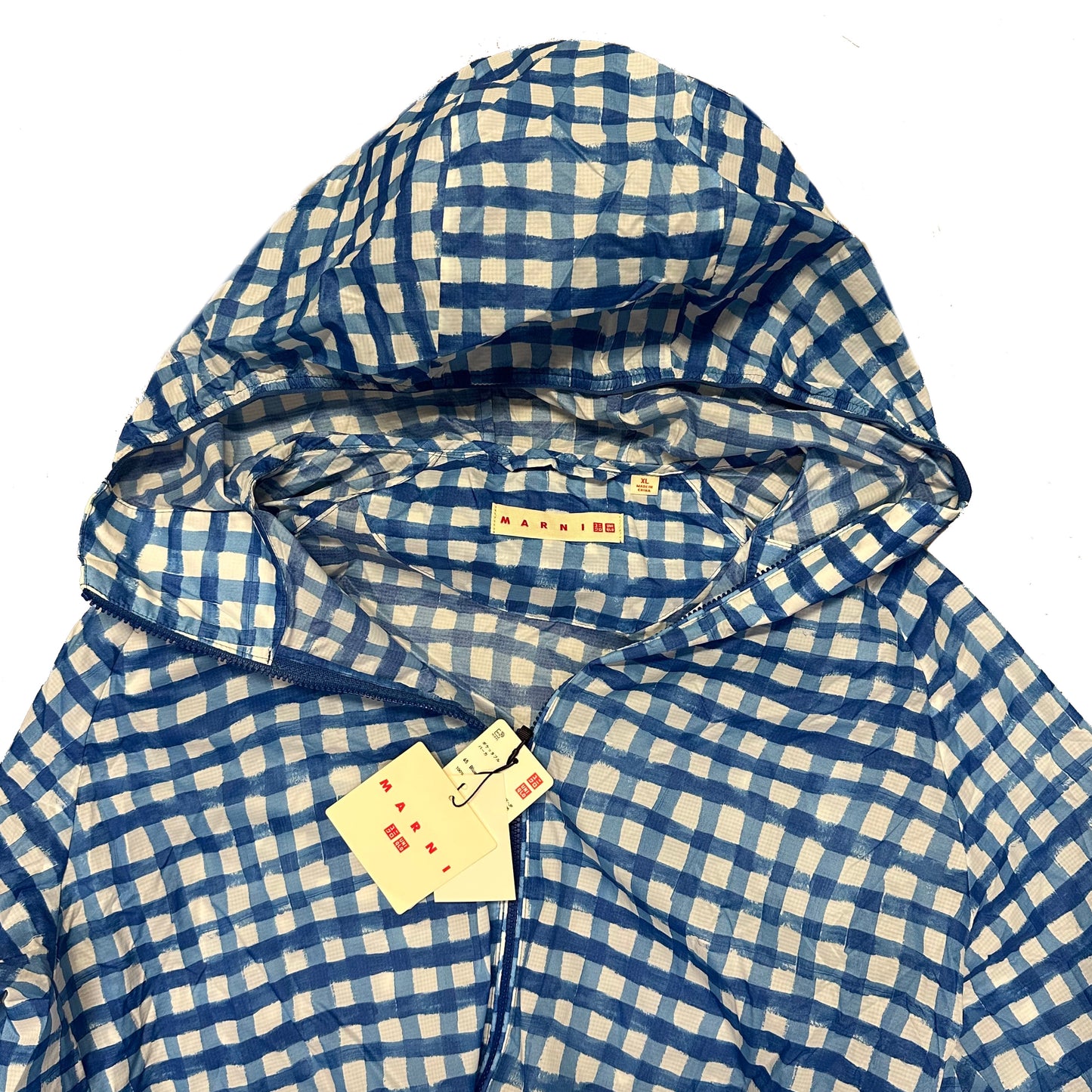 Uniqlo X Marni Check Jacket In Blue ( XL )