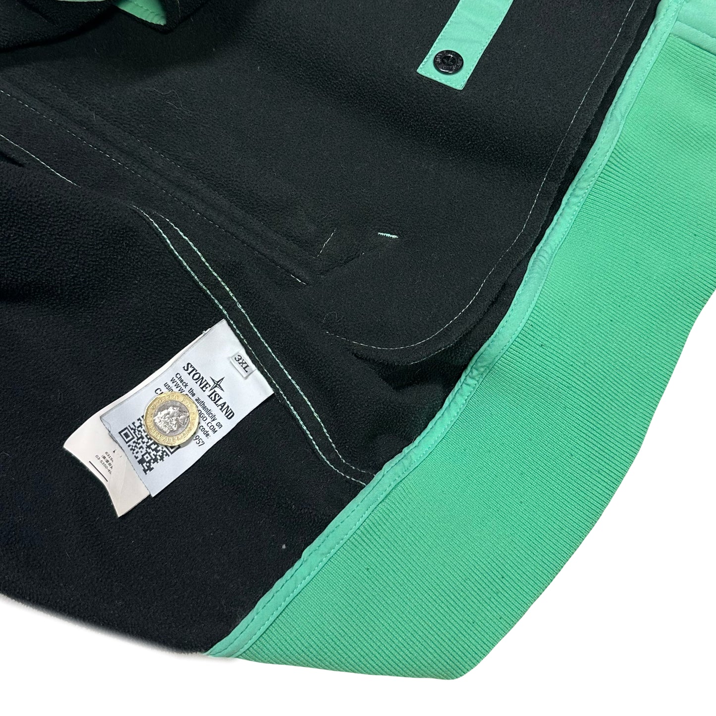 Stone Island Soft Shell Jacket In Green ( 3XL )